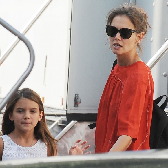 Katie Holmes et Suri Cruise à New York City, le 24 août 2015.