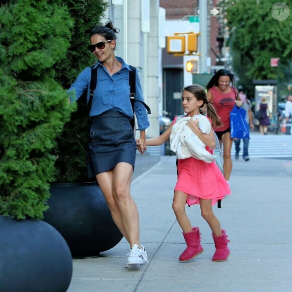 Katie Holmes et Suri Cruise à Chelsea, New York City, le 5 août 2015.