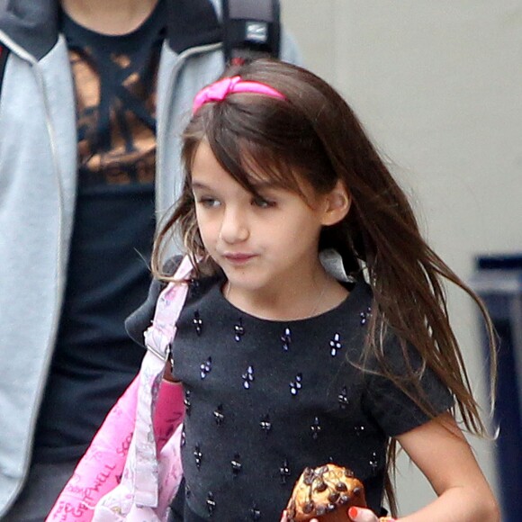 Exclusif - Katie Holmes et sa fille Suri Cruise à New York le 16 septembre 2013.