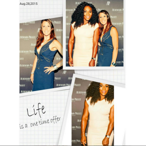 Marion Bartoli avec Serena Williams - Photo publiée le 28 août 2015