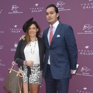 Marion Bartoli et son compagnon - Qatar Prix de l'Arc de Triomphe à l'Hippodrome de Longchamp à Paris, le 5 octobre 2014.
