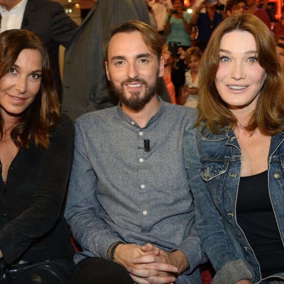 Zazie, Christophe Willem et Carla Bruni-Sarkozy - Enregistrement de l'émission "Vivement Dimanche" consacrée à Chrsitophe Willem, à Paris le 29 Septembre 2015. Diffusion le 4 octobre 2015.