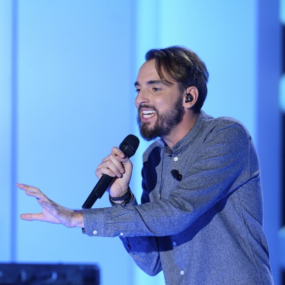 Christophe Willem - Enregistrement de l'émission "Vivement Dimanche" consacrée à Chrsitophe Willem, à Paris le 29 Septembre 2015. Diffusion le 4 octobre 2015.