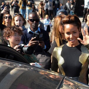 Jada Pinkett Smith au Grand Palais lors du défilé Guy Laroche (collection printemps-été 2016). Paris, le 30 septembre 2015.