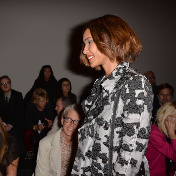 Sonia Rolland et Jada Pinkett Smith assistent au défilé Guy Laroche (collection printemps-été 2016) au Grand Palais. Paris, le 30 septembre 2015.