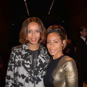 Sonia Rolland et Jada Pinkett Smith assistent au défilé Guy Laroche (collection printemps-été 2016) au Grand Palais. Paris, le 30 septembre 2015.