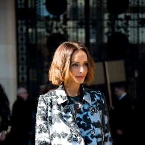 Sonia Rolland au Grand Palais lors du défilé Guy Laroche (collection printemps-été 2016). Paris, le 30 septembre 2015.