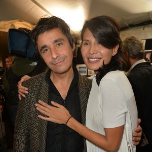 Ariel Wizman et Goga Ashkenazi dans les coulisses du défilé Vionnet (collection printemps-été 2016) au Couvent des Cordeliers. Paris, le 30 septembre 2015.