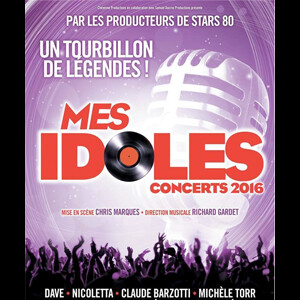 Michèle Torr participe à la nouvelle tournée Mes Idoles qui se produira dans toutes la France dans le courant de l'année 2016.