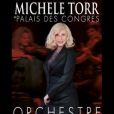 Michèle Torr en concert avec un orchestre symphonique au Palais des Congrès de Paris le 31 janvier 2016.