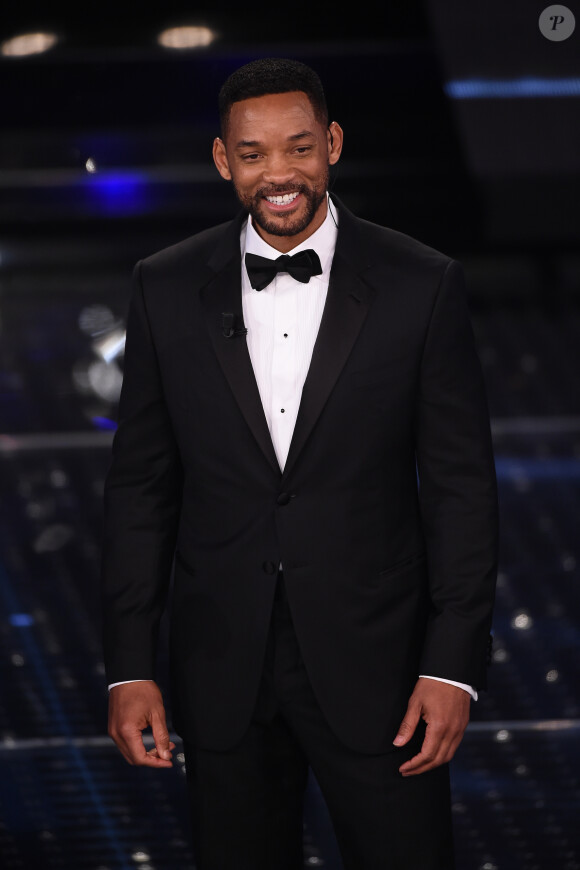 Will Smith à la cérémonie de clôture du 65ème festival de musique de San Remo, le 14 février 2015.