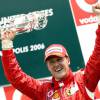 Michael Schumacher après sa victoire lors du Grand Prix des Etats-Unis, en juillet 2006 sur l'Indianapolis Speed Motorway d'Indianapolis