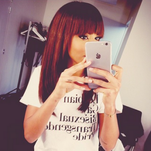 Shy'm a posté une photo d'elle sur sa page Instagram