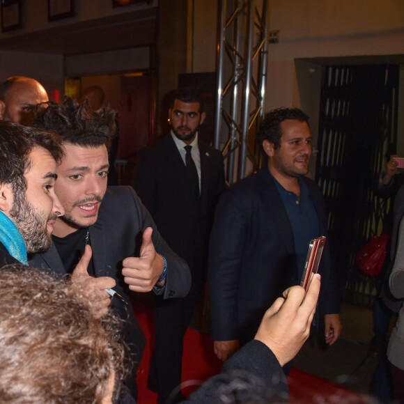 Kev Adams - Arrivée des people à l'avant-première du film "Les Nouvelles Aventures d'Aladin" au Grand Rex à Paris, le 6 octobre 2015.