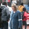Renée Zellweger enceinte sur le tournage de Bridget Jones's Baby (Bridget Jones 3), à Woolwich, Londres, le 7 octobre 2015.