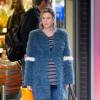 Renée Zellweger enceinte sur le tournage de Bridget Jones's Baby (Bridget Jones 3), à Woolwich, Londres, le 7 octobre 2015.