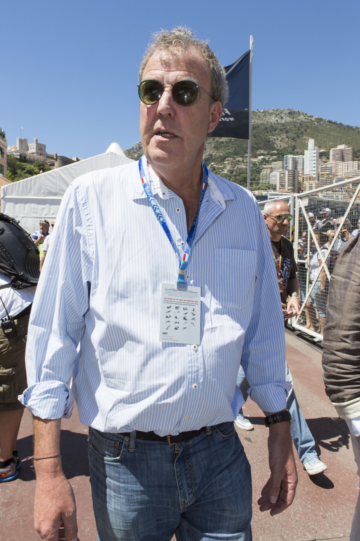 Photo Jeremy Clarkson au Grand Prix de Formule 1 à Monaco le 24 mai