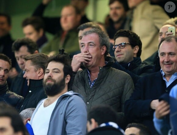 Jeremy Clarkson dans les tribunes de Stamford Bridge, lors de la rencontre entre Chelsea et le PSG à Londres, le 11 mars 2015