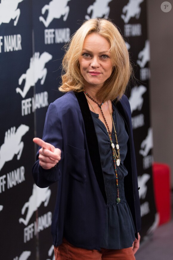 Vanessa Paradis lors du 30e Festival International du Film Francophone, à Namur en Belgique le 8 octobre 2015.
