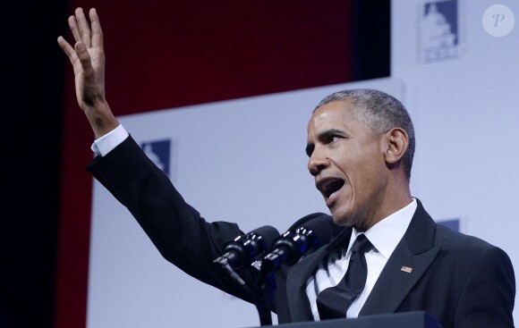 Barack Obama lors d'un discours à Washington le 8 octobre 2015