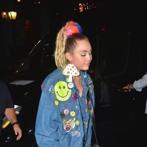 Miley Cyrus se rend au restaurant Lattanzi à New York, le 29 septembre 2015.