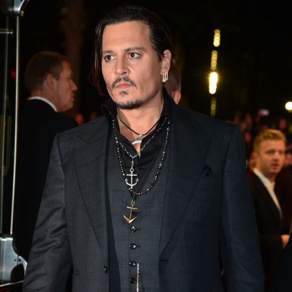 Johnny Depp - Avant-première du film "Black Mass" lors du Festival BFI à Londres, le 11 octobre 2015.