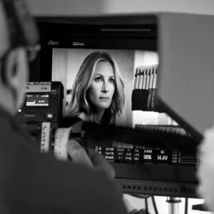 Julia Roberts lors d'un shooting photo pour la marque Calzedonia.