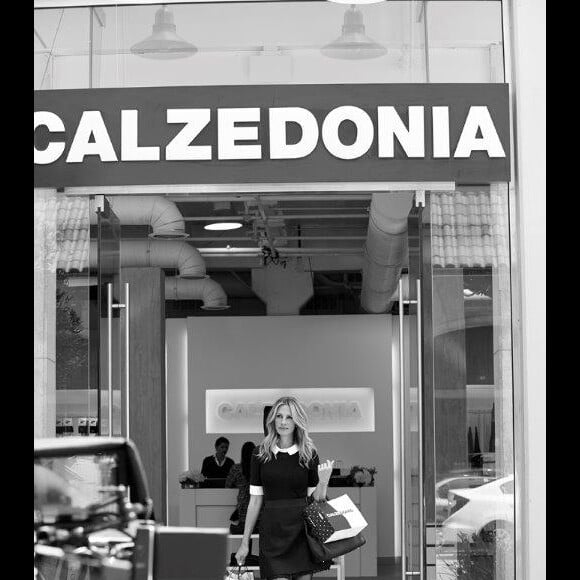 Julia Roberts lors d'un shooting photo pour la marque Calzedonia.