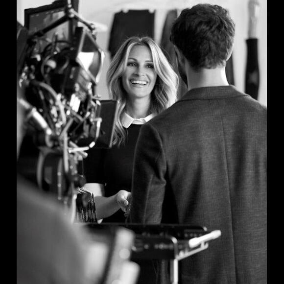 Julia Roberts lors d'un shooting photo pour la marque Calzedonia.