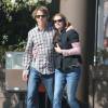 Julia Roberts et son mari Daniel Moder vont déjeuner au restaurant a Santa Monica, le 16 fevrier 2013.