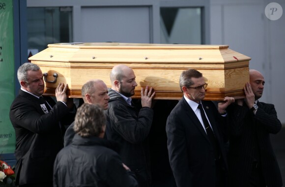 Obsèques du dessinateur Charb à la Halle Saint Martin à Pontoise, le 16 janvier 2015