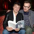 Patrick Pelloux et le dessinateur Charb lors du Lancement du livre de Patrick Pelloux au Buddha-Bar à Paris, le 5 juin 2014