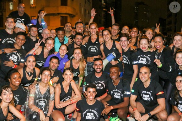 Le top Izabel Goularta participé à un run à Sao Paulo, le 18 octobre 2015
