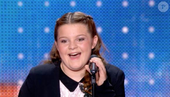 Océane, dans La France a un incroyable talent (saison 10, épisode 1), le mardi 20 octobre 2015 sur M6.