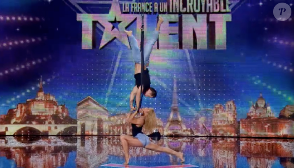 Cécile et Roman, dans La France a un incroyable talent (saison 10, épisode 1), le mardi 20 octobre 2015 sur M6.