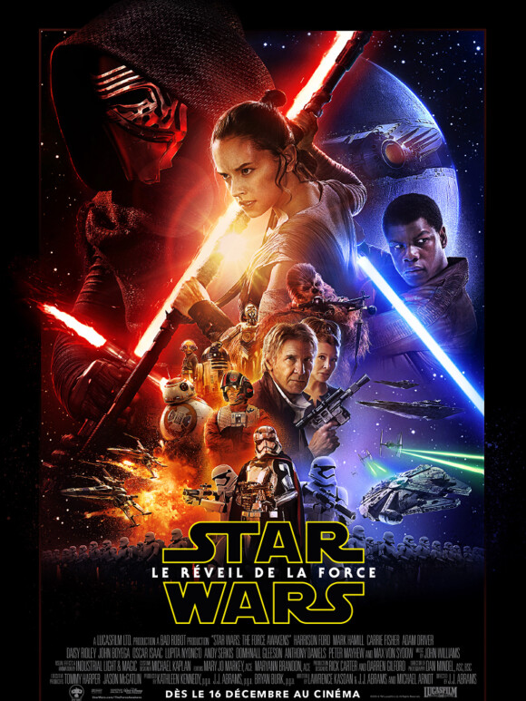 Affiche officielle de Star Wars – Le Réveil de la Force.