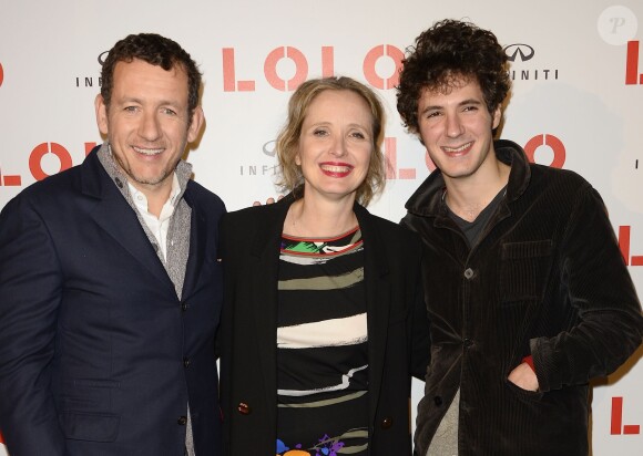 Dany Boon, Julie Delpy et Vincent Lacoste - Avant-première du film "Lolo" au cinéma Gaumont Opéra à Paris le 19 octobre 2015.