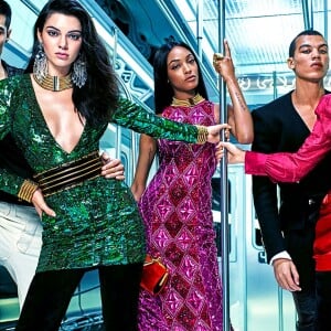 Visuels de la campagne Balmain pour H&M avec Gigi Hadid, Jourdan Dunn et Kendall Jenner