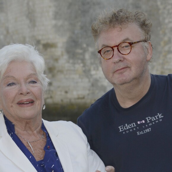 Line Renaud et Dominique Besnehard - 16e Festival de la Fiction TV à La Rochelle, le 12 septembre 2014.