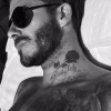 David Beckham bronze sous le soleil de Los Angeles / photo postée sur le compte Instagram de Victoria Beckham.