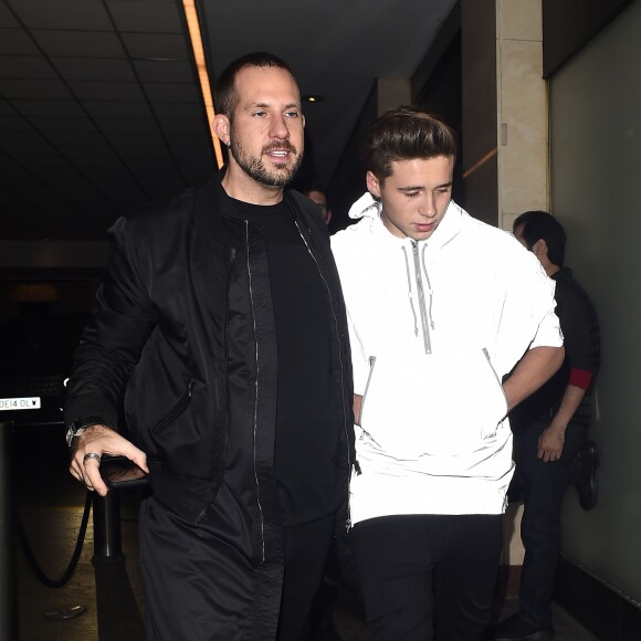 Brooklyn Beckham, 16 ans, qui s'est vu refuser l'entrée à la boîte de nuit à cause de son âge - Soirée des 10 ans du magazine Wonderland à la boîte de nuit Drama dans le quartier de Mayfair à Londres, le 22 septembre 2015.