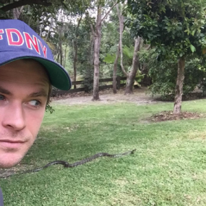 Chris Hemsworth sur son premier selfie instagram. (photo postée le 12 octobre 2015)