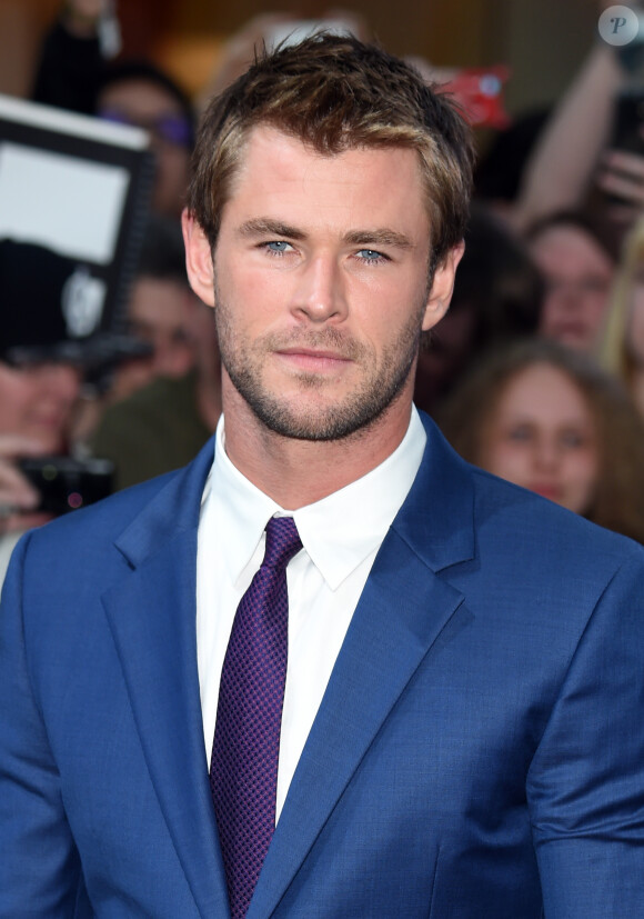 Chris Hemsworth lors de la première du film "Avengers : L'ère d'Ultron " (The Avengers Age of Ultron) au Vue Westfield à Londres, le 21 avril 2015.