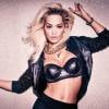 Rita Ora est la nouvelle égérie de la marque de lingerie Tezenis à Londres le 15 octobre 2015.