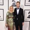 Rita Ora et Calvin Harris - 56eme ceremonie des Grammy Awards a Los Angeles le 26 janvier 2014.
