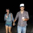 Jason Mraz et sa femme Tina, au concert de Coldplay à Westwood, le 19 mai 2014