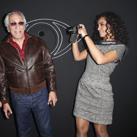 Didier Quilain (président d'Olympus France-Benelux), Gérard Darmon, Aïda Touihri - Inauguration du Perspective Playground by Olympus au palais de Tokyo à Paris, le 27 octobre 2015. © Marc Ausset-Lacroix/Bestimage