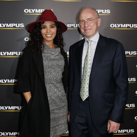 Didier Quilain (président d'Olympus France-Benelux), Aïda Touihri - Inauguration du Perspective Playground by Olympus au palais de Tokyo à Paris, le 27 octobre 2015. © Marc Ausset-Lacroix/Bestimage