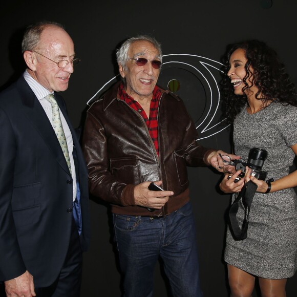Didier Quilain (président d'Olympus France-Benelux), Gérard Darmon, Aïda Touihri - Inauguration du Perspective Playground by Olympus au palais de Tokyo à Paris, le 27 octobre 2015. © Marc Ausset-Lacroix/Bestimage