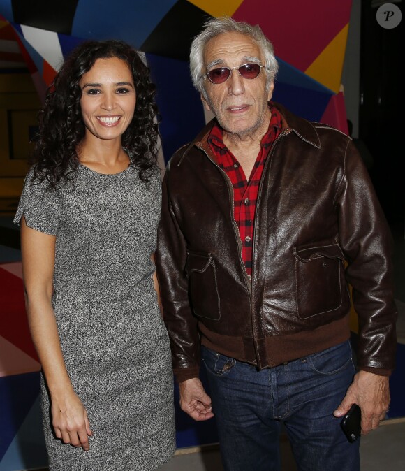 Aïda Touihri et Gérard Darmon - Inauguration du Perspective Playground by Olympus au palais de Tokyo à Paris, le 27 octobre 2015. © Marc Ausset-Lacroix